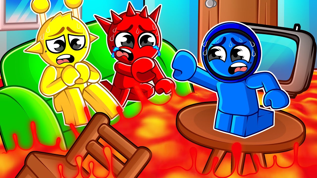 Roblox FLOOR IS LAVA With Sprunki! (Incrediblox)