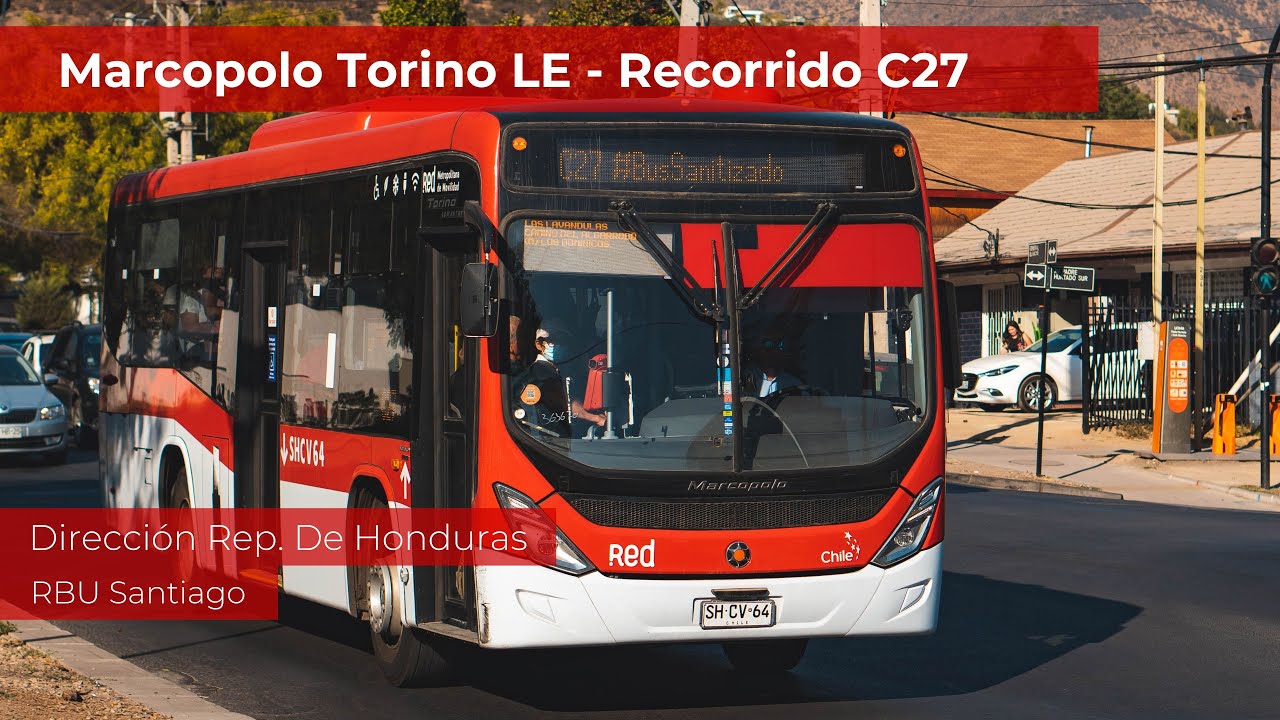 Viaje (casi) completo del Recorrido C27 en Marcopolo Torino de RBU dirección San Carlos de Apoquindo