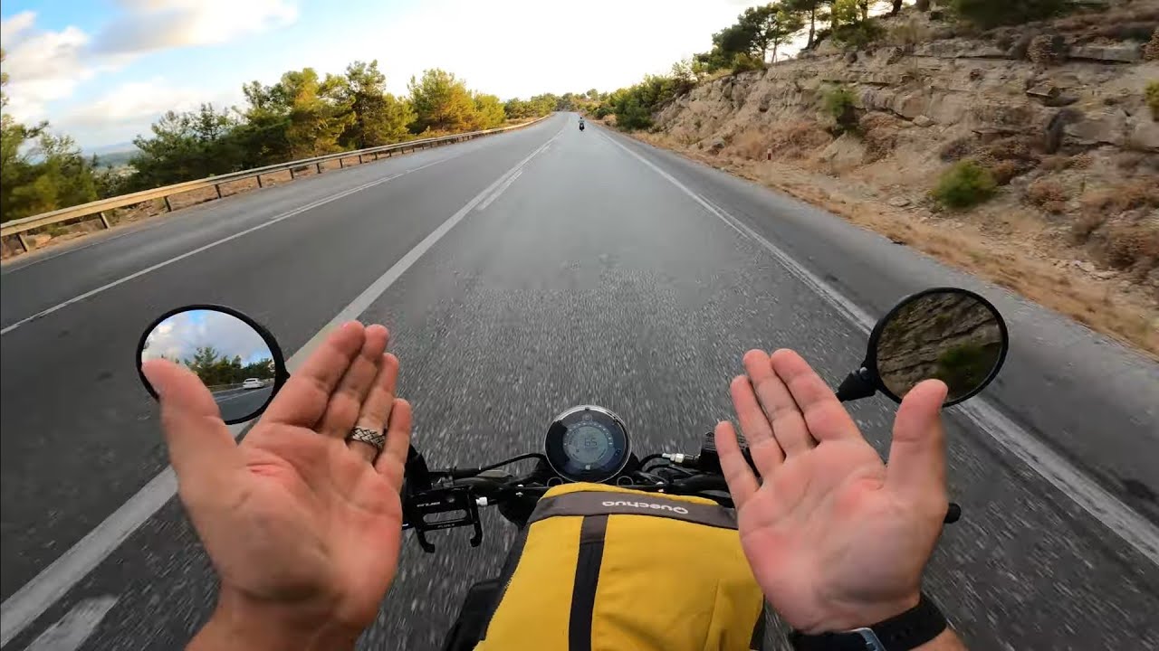 Husqvarna Svartpilen 250 Yakıt testi | Köy yolları | Hızlanma | Manzarada Uzun Yol Sürüşü | 4k