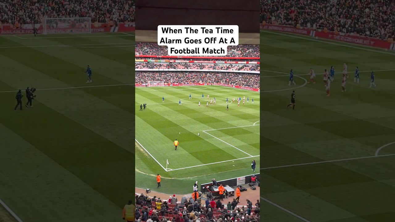 When The Tea Time Alarm Goes Off At A Football Match ☕️