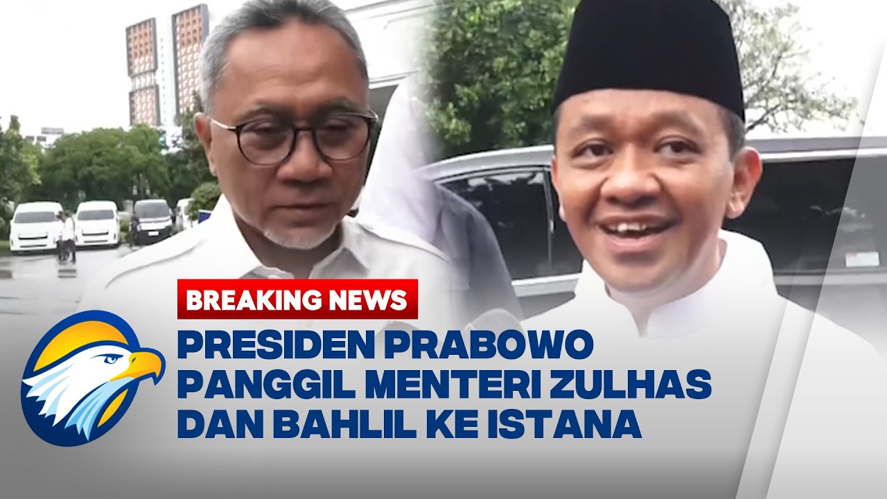 BREAKING NEWS - Kedatangan Menteri Zulhas dan Bahlil ke Istana Terkait Krisis Timur Tengah