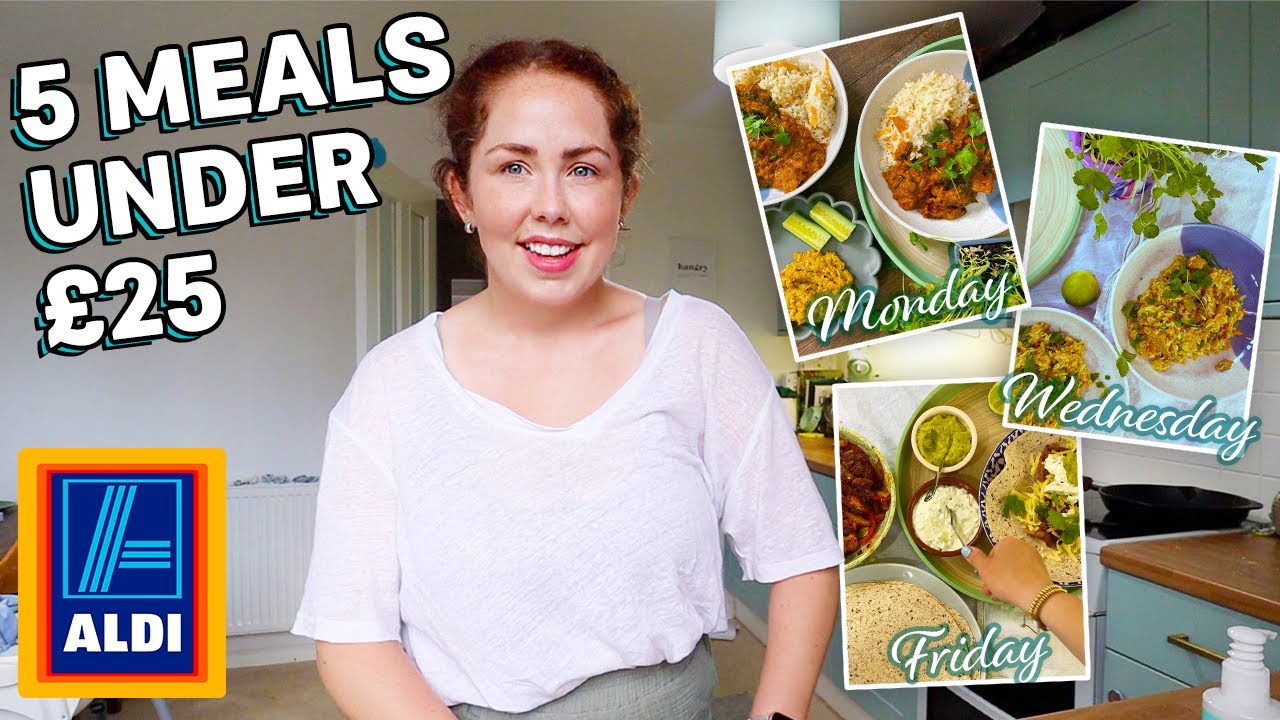 5 Meals For UNDER £25 From Aldi | Easy Budget Weekday Family Meals | 5 For £25 Meals Part 1