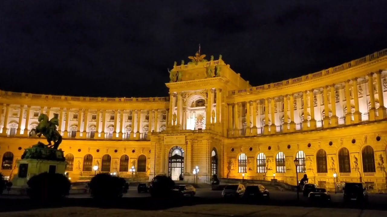 Wien: Heldenplatz. Hofburg, Weltmuseum Wien