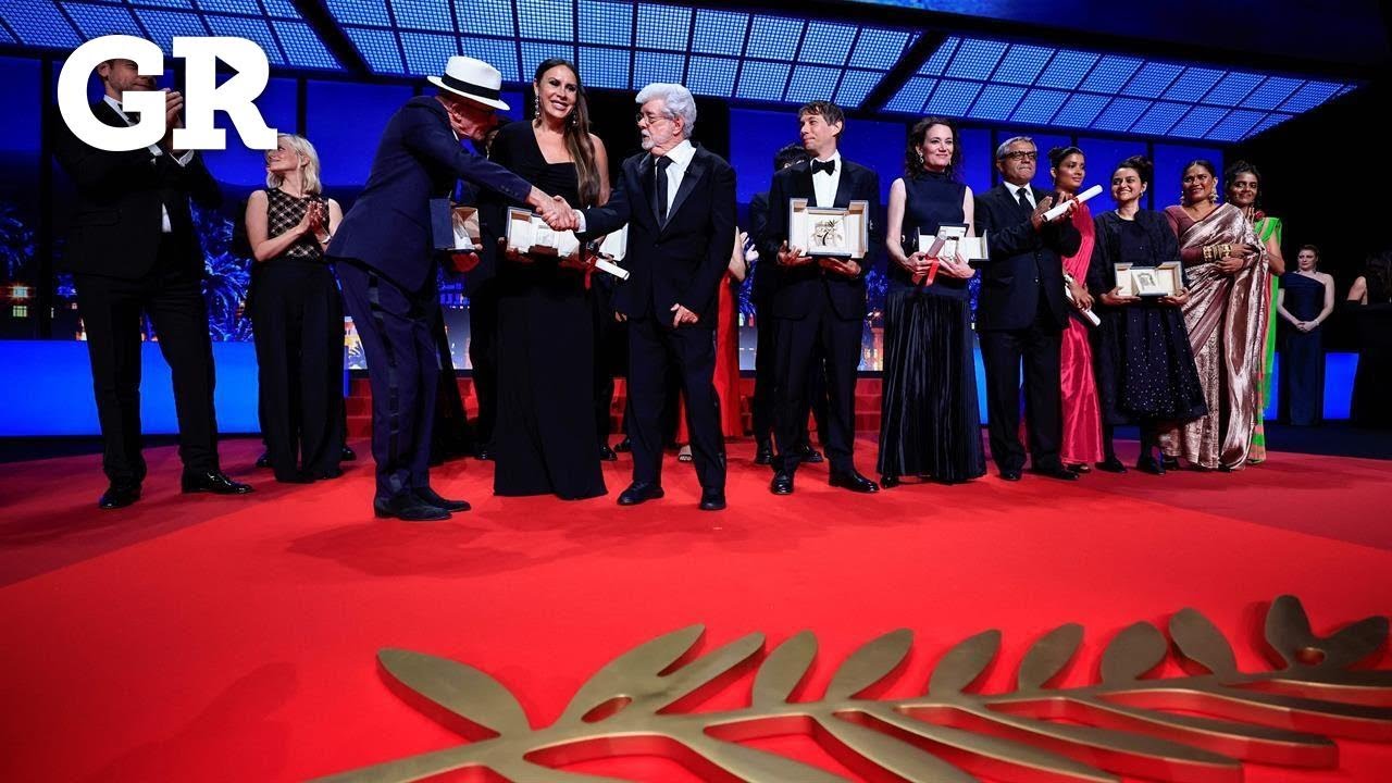 Culmina la 77.ª edición de Cannes con premiación histórica