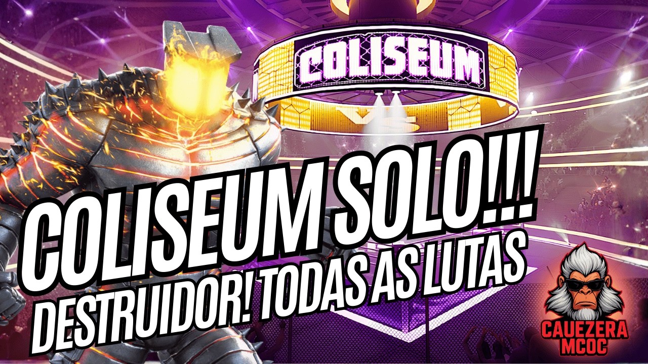 COLISEUM SOLO!!! BOSS FINAL - DESTRUIDOR (TODAS AS LUTAS) 🤯🤯 | LIVE | Marvel Contest of Champions