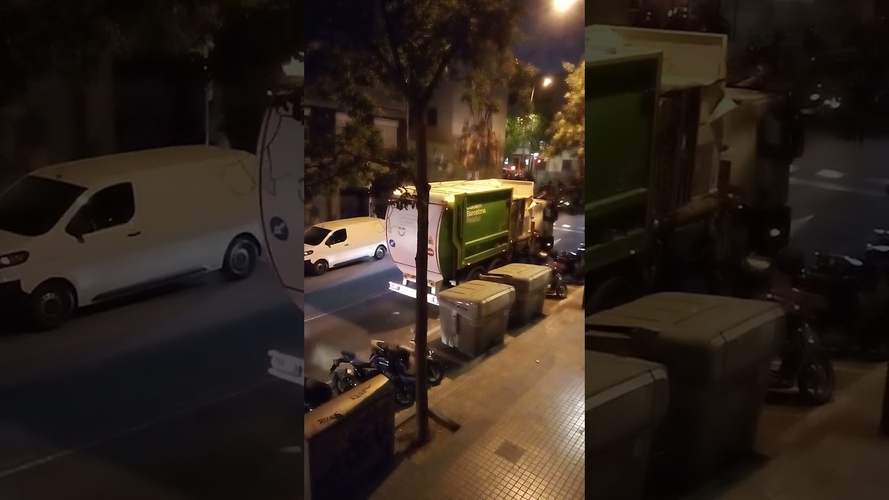 camión de basura nuevo de Barcelona Iveco cuiden Barcelona