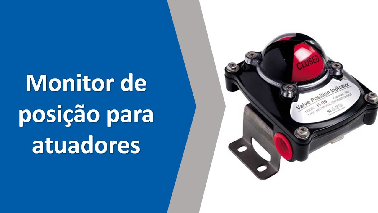 Monitor de posição para atuadores pneumáticos montado em válvulas