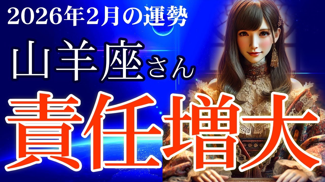 【山羊座】✨2026年2月 やぎ座の運勢🔮
