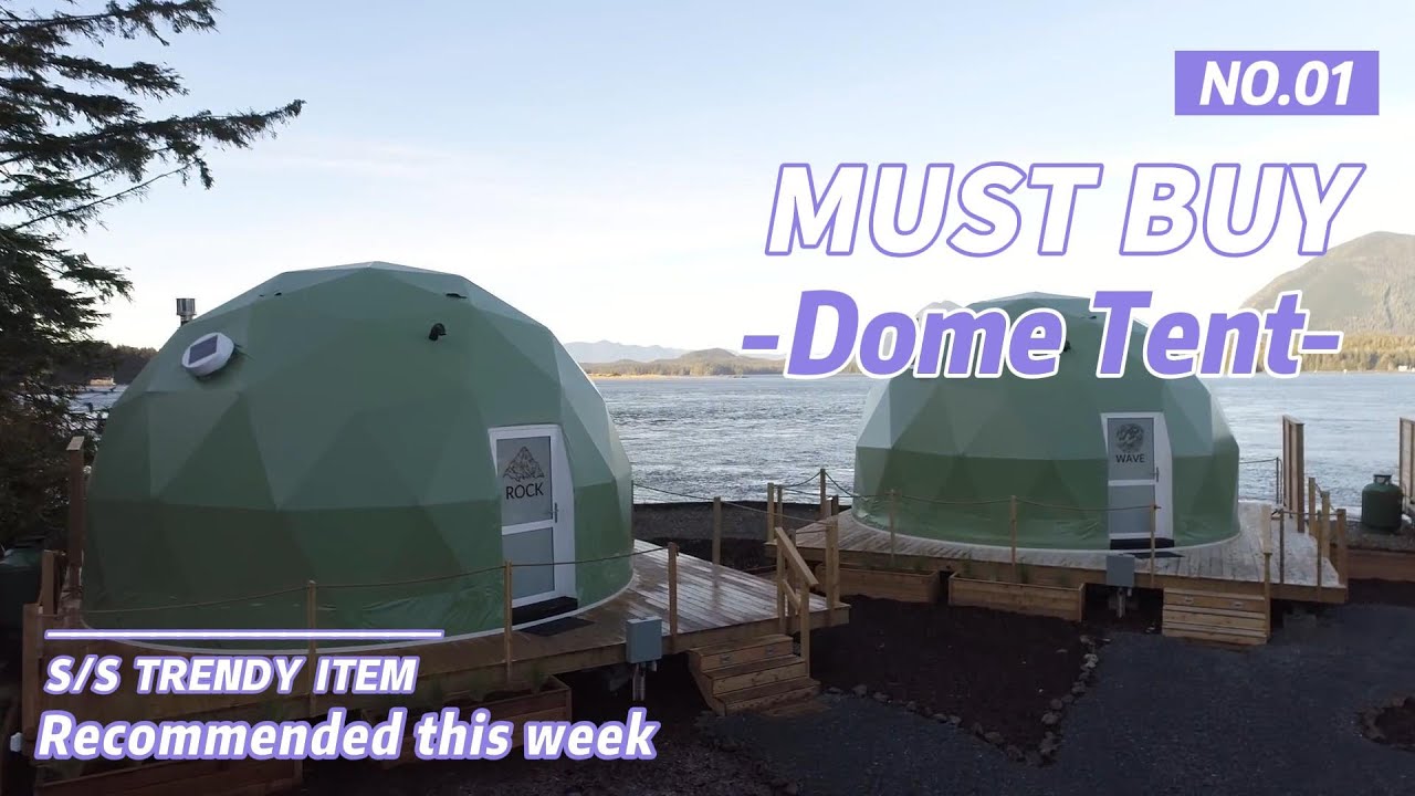 Outdoor luxury dome tent hotel for living project.One of the popular style camping outside.