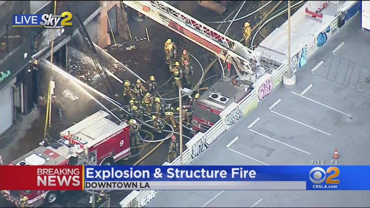 Major Fire, Explosion In DTLA Leaves At Least 10 Firefighters Injured
