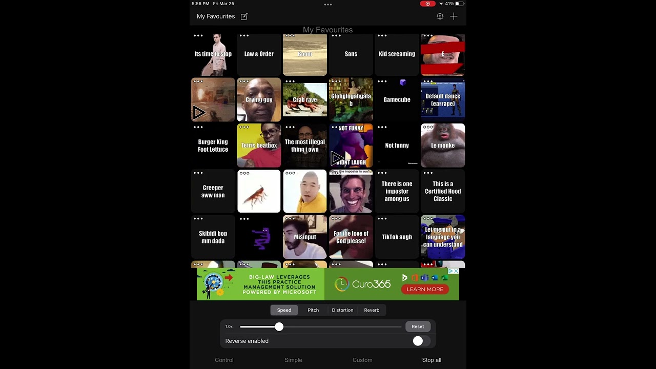 Meme soundboard
