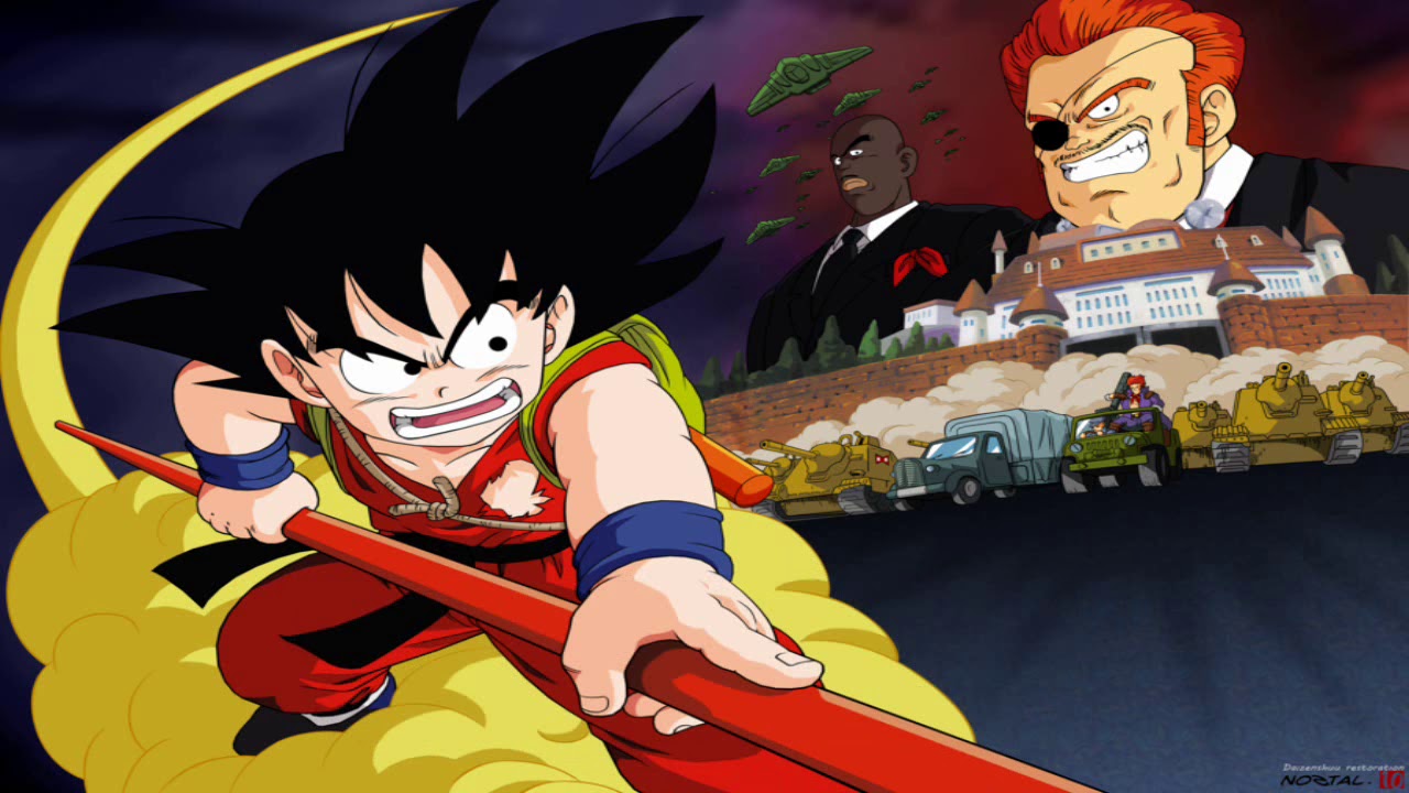 Dragon Ball - Moeru Heart de ~Red Ribbon Gun wo Yattsukero~ - subtitulado español - Goku vs R.R.