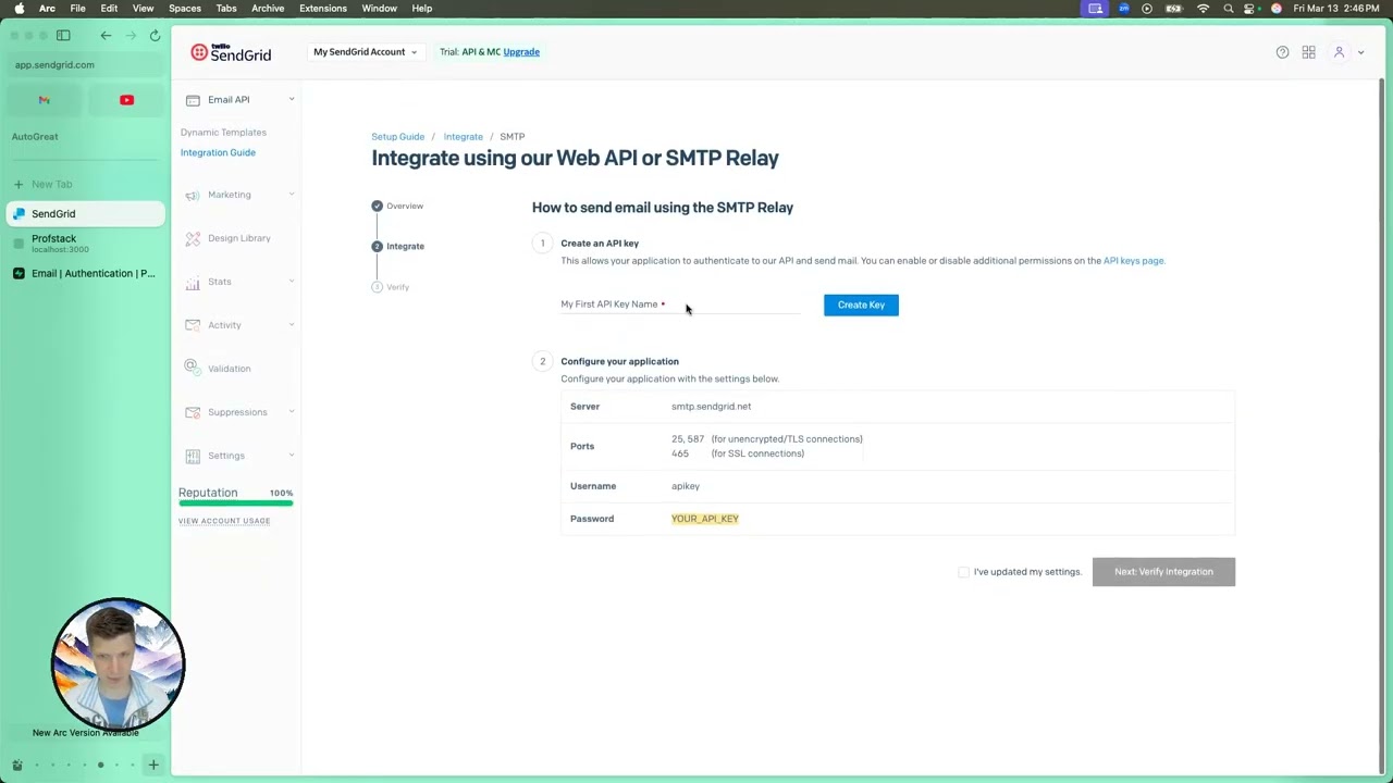 Configuring SendGrid SMTP with Supabase