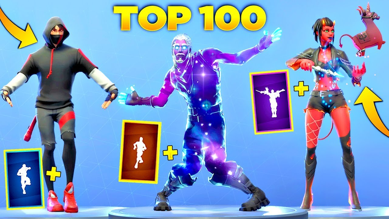 TOP 100 FORTNITE DANCES LOOKS BETTER WITH THESE SKINS! (Fortnite Battle Royale)