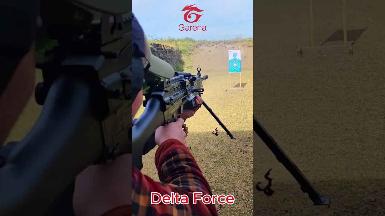 Heavy War Industrial M249! Ger&ccedil;ek vs Garena Delta Force