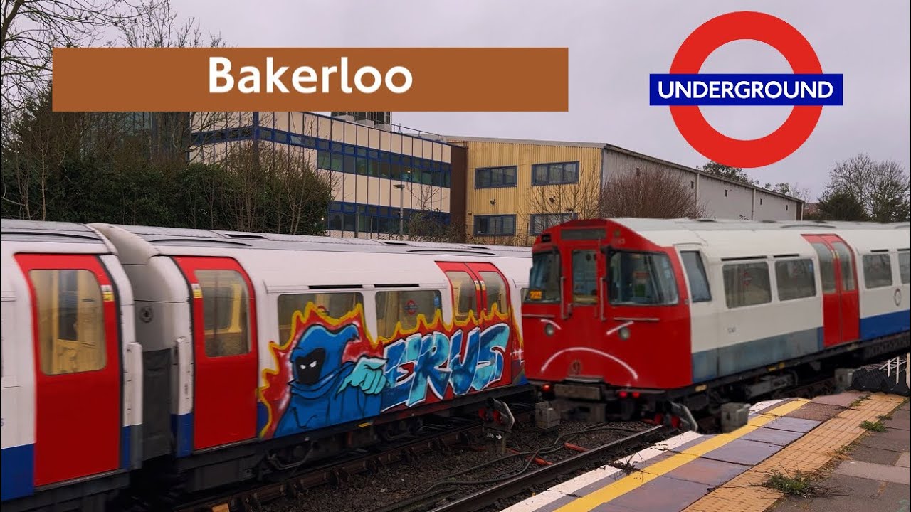 Angry Bakerloo Line 1972TS Train Pulling Into Harrow & Wealdstone Sidings 
