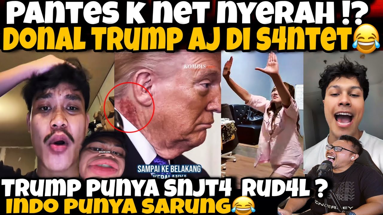 PANTES K NET NYERAH ! DON4L TRUMP AJA DI S4NTET🤣 AS PUNYA RUD4L NETIZEN IND0NESIA PUNYA SARUNG😂