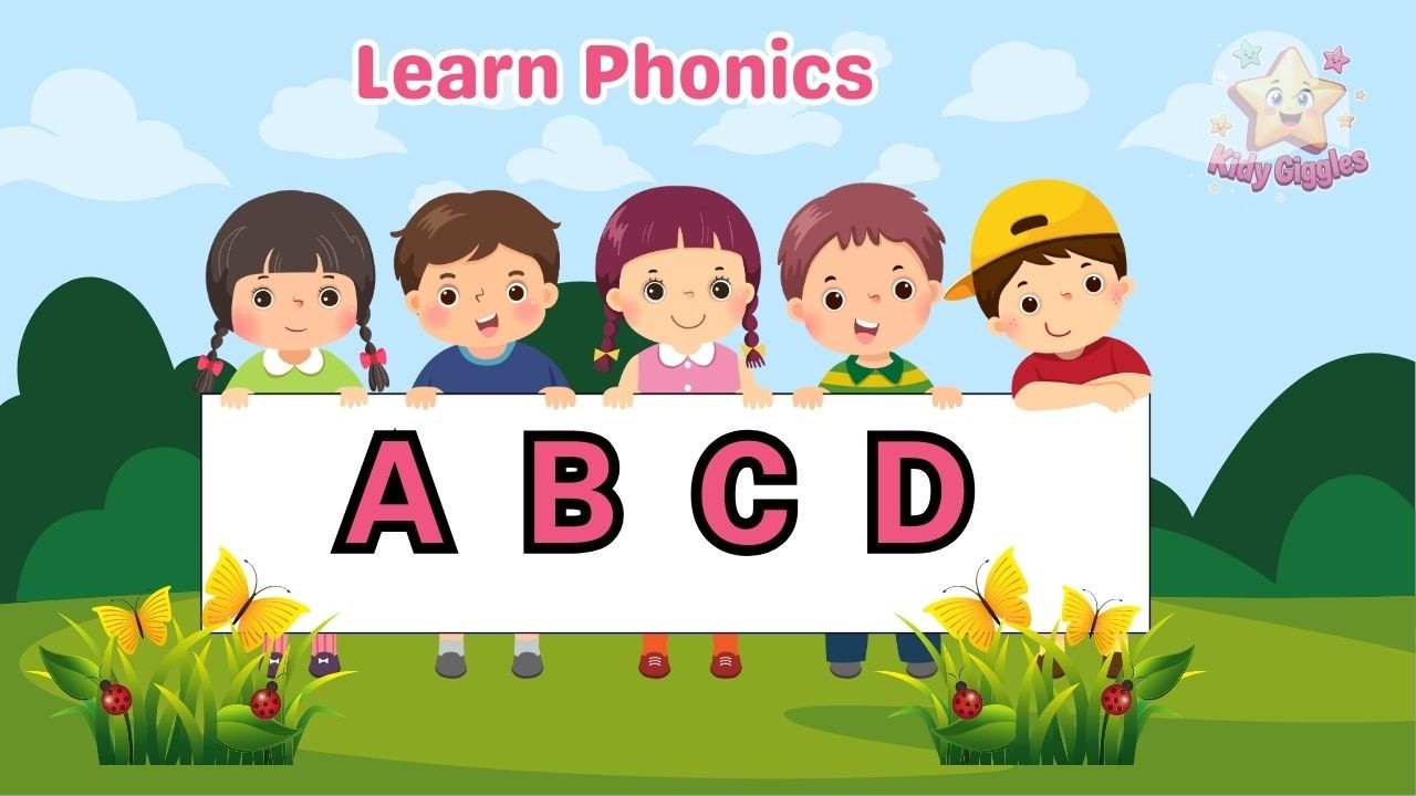 🎶A is for Apple 🍎 - ABC Phonics Song | Kindergarten Nursery Rhymes in English