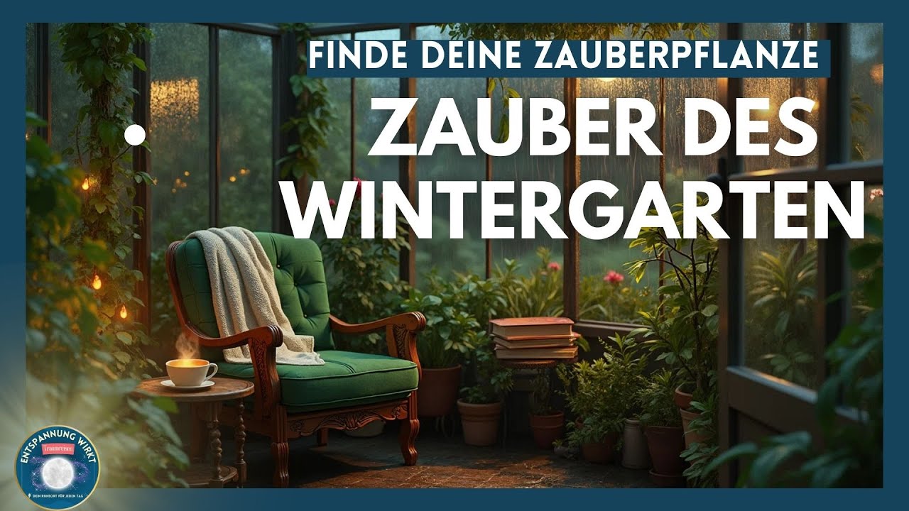 Regenklänge und Zauberpflanzen: Deine entspannende Reise in den Wintergarten der Heilkraft
