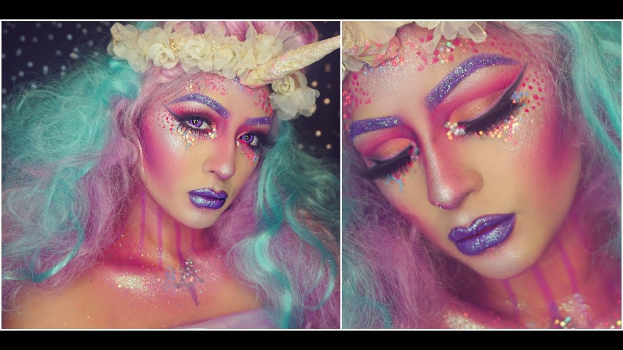 GLITTER UNICORN💕🦄|HALLOWEEN MAKEUP| DEHSONAE