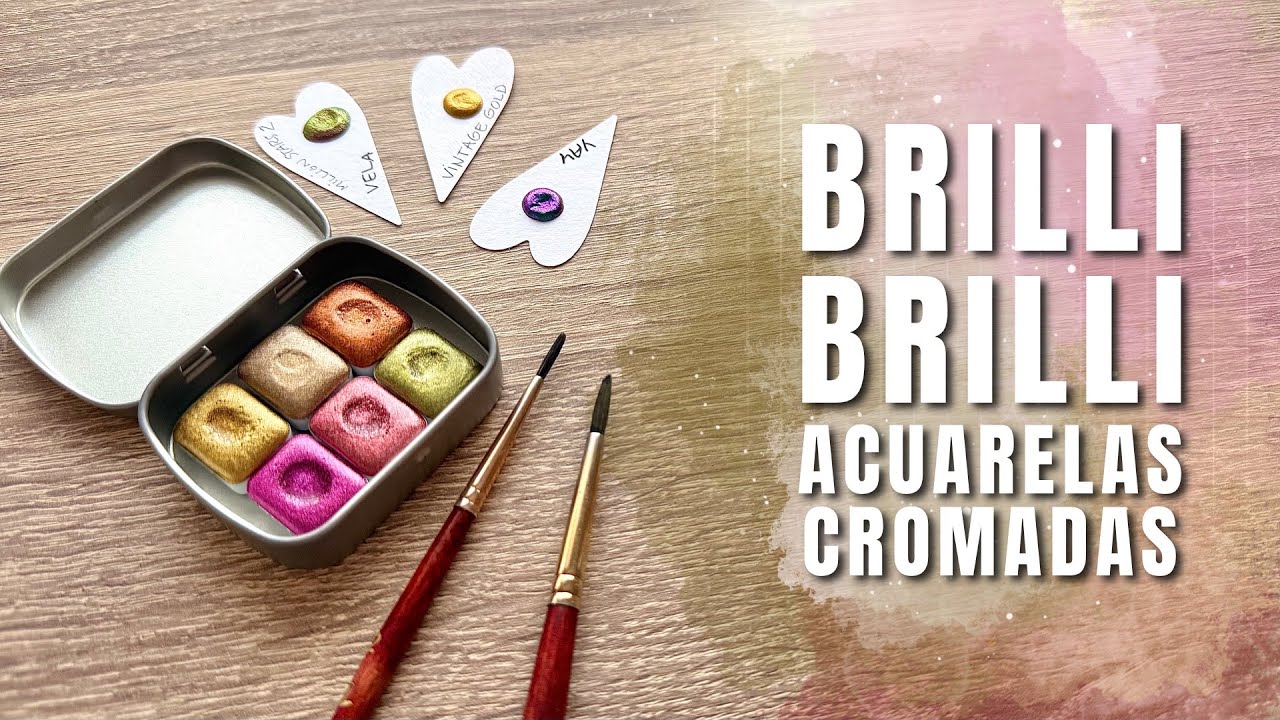 Llenando el domingo de BRILLI BRILLI ✨🎨 Acuarelas cromadas que brillan maximamente