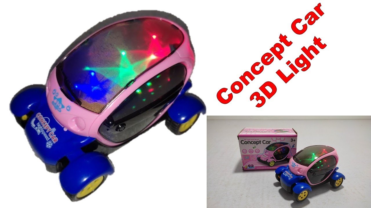 Concept Car Mini 3D Light & Music New Toy Unboxing & Testing - Fun Toy tv