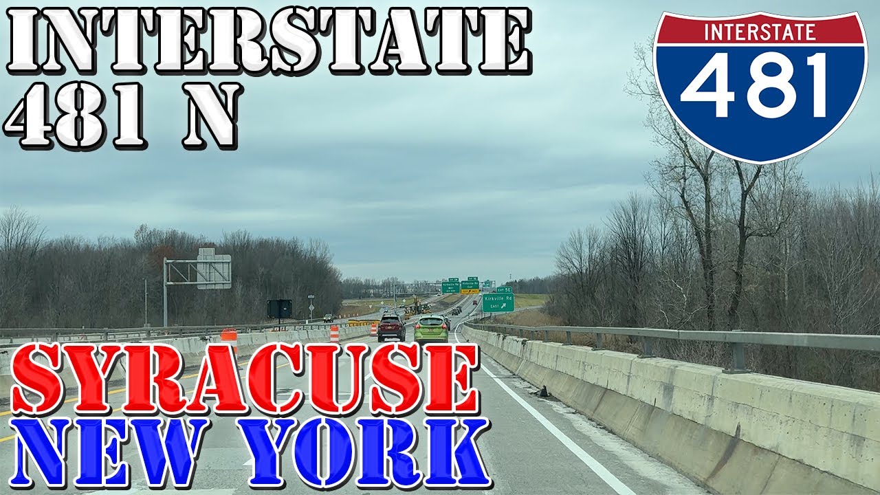 I-481 North - Syracuse - New York - 4K Highway Drive
