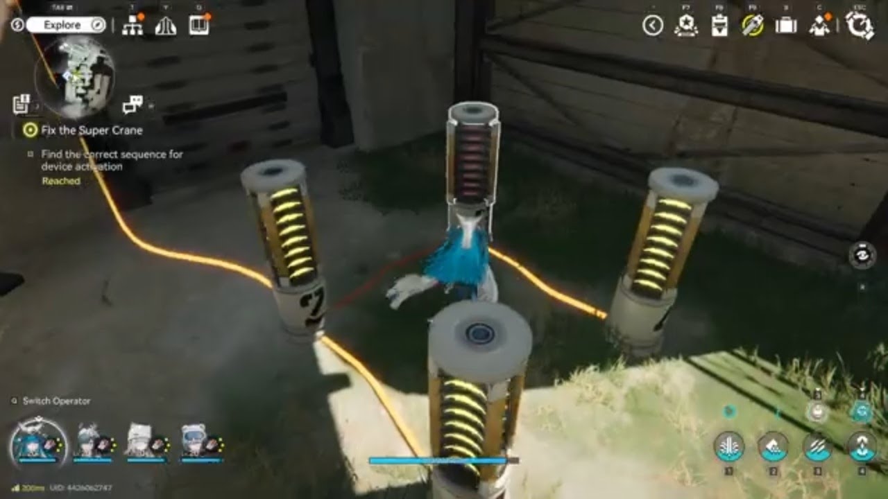 Arknights: Endfield Fix the Super Crane Find the correct sequence for device activation