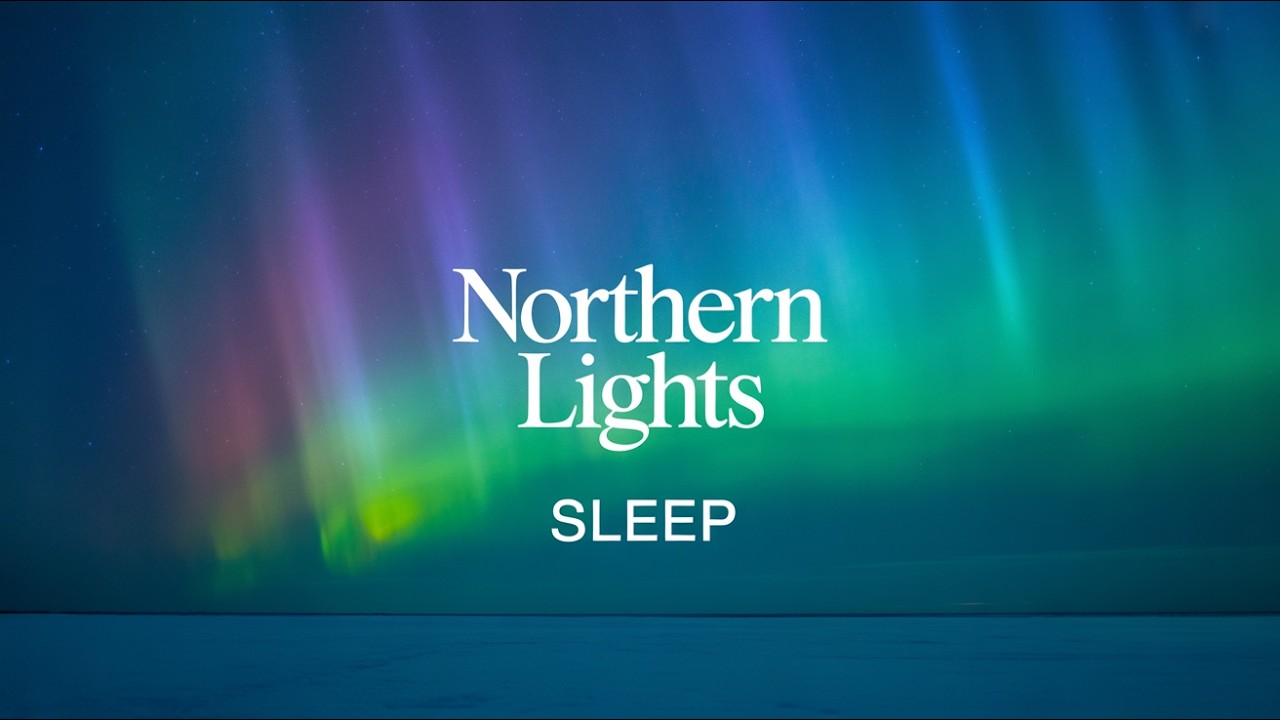 🔴 LIVE Northern Lights Night Sky 🌌 Deep Sleep, Relaxation & Nervous System Calm