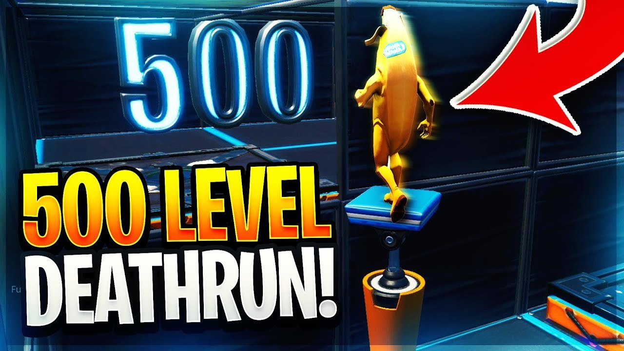 The CRAZY 500 LEVEL Default Deathrun - 500 Stage Parkour by DaintierFox (Fortnite Creative Maps)