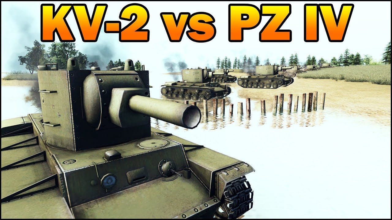 20 KV-2 vs 20 PANZER IV - Battle of RNG - Men of War Assault Squad 2 - Editor Scenario #103