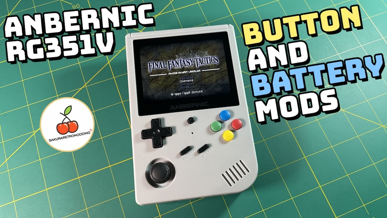 Anbernic RG351V Button and Battery Mods