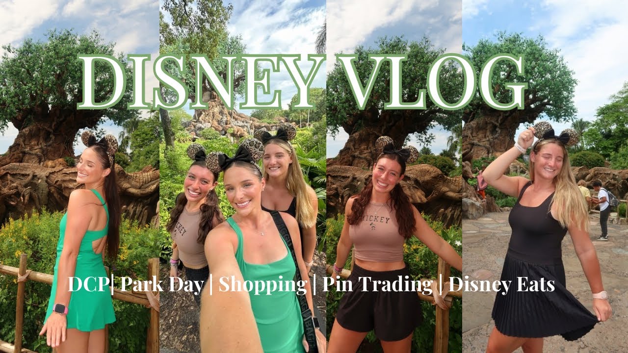 ANIMAL KINGDOM DISNEY VLOG | dcp park day | rides, shopping, flame tree bbq, pin trading