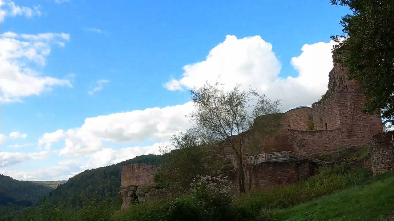 Fall drive thru the Vosges Mountains in France to Castle Lutzelbourg