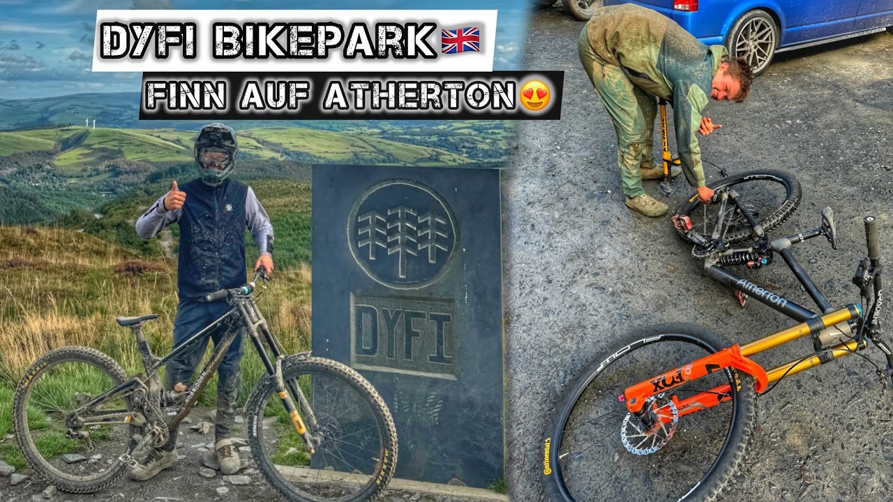 DYFI Bikepark😍 Zuhause bei den Athertons | Finn testet das Atherton DH Bike! | Julian Schneider