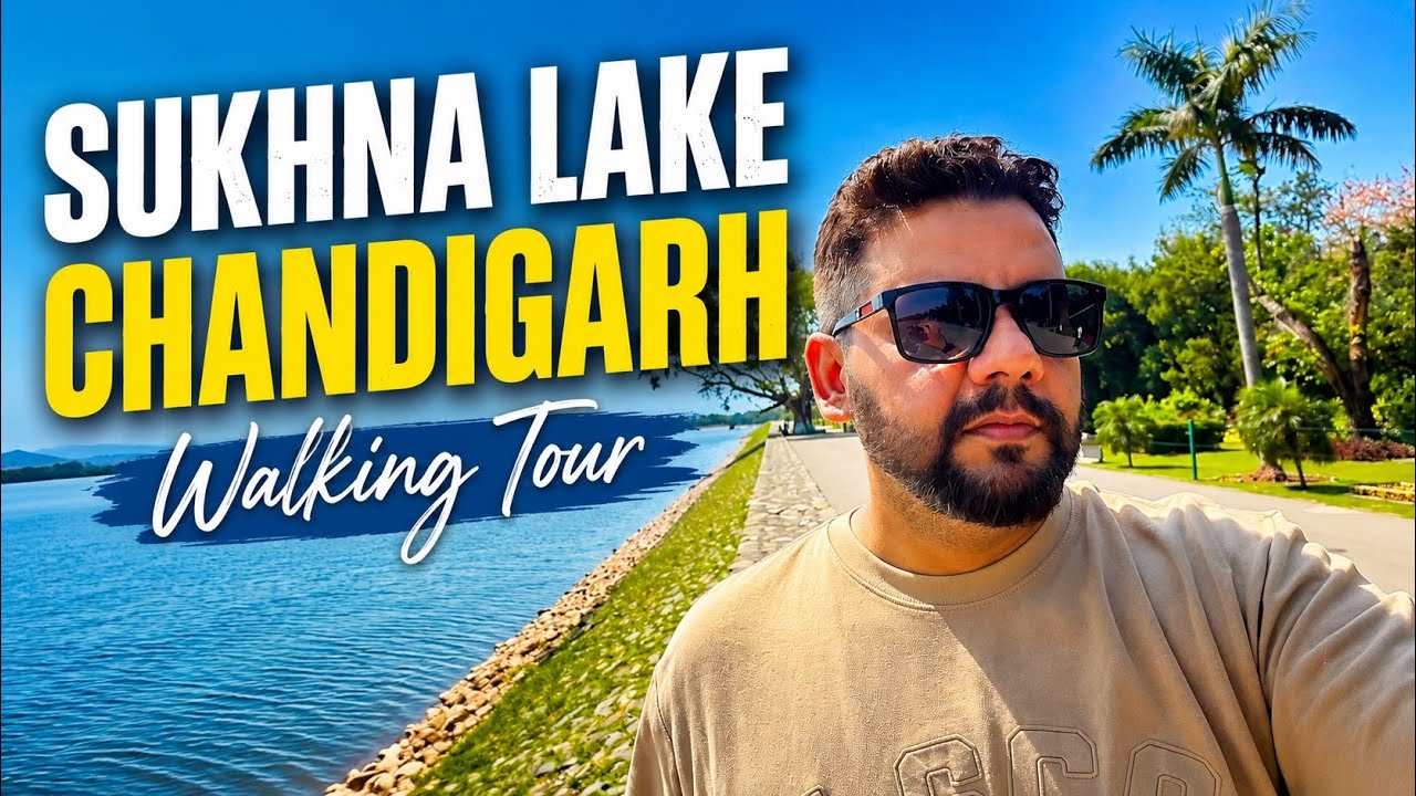 Sukhna Lake Chandigarh 🇮🇳 | Relaxing Walking Tour in India&rsquo;s Beautiful City (4K)