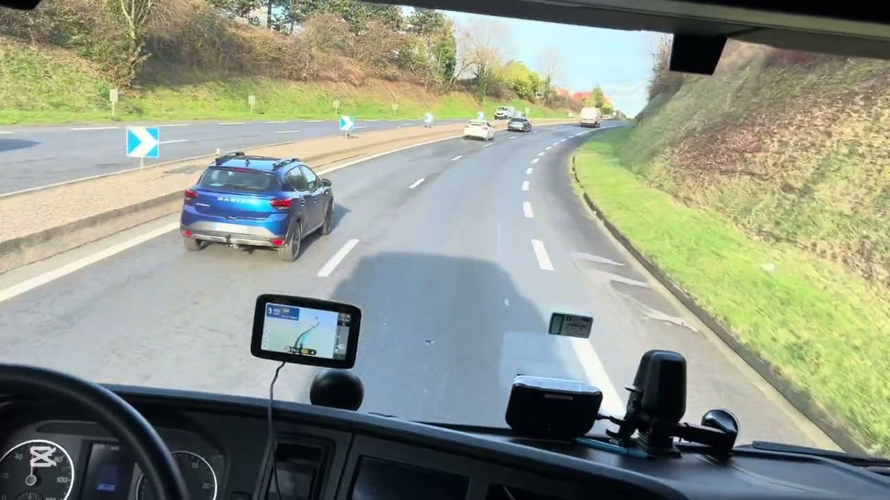 ASMR🇫🇷 ENTRADA NO BARCO EM DIEPPE! Rotina de um caminhoneiro na Europa…