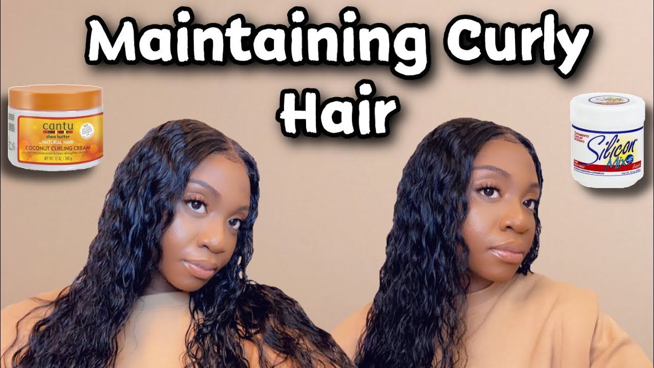 How to revive/re-apply your curly wig using 2 products! Get the wet look all day | Ft DOLA HAIR