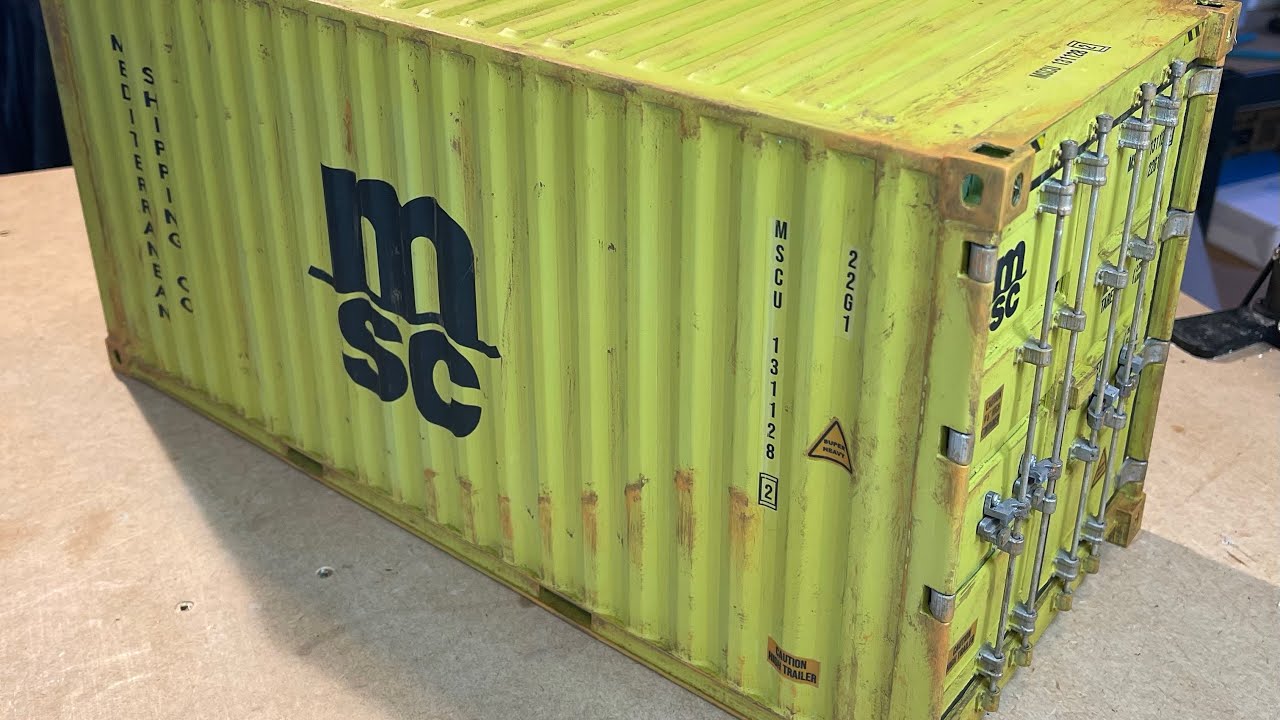1/14 20ft container build part 1.