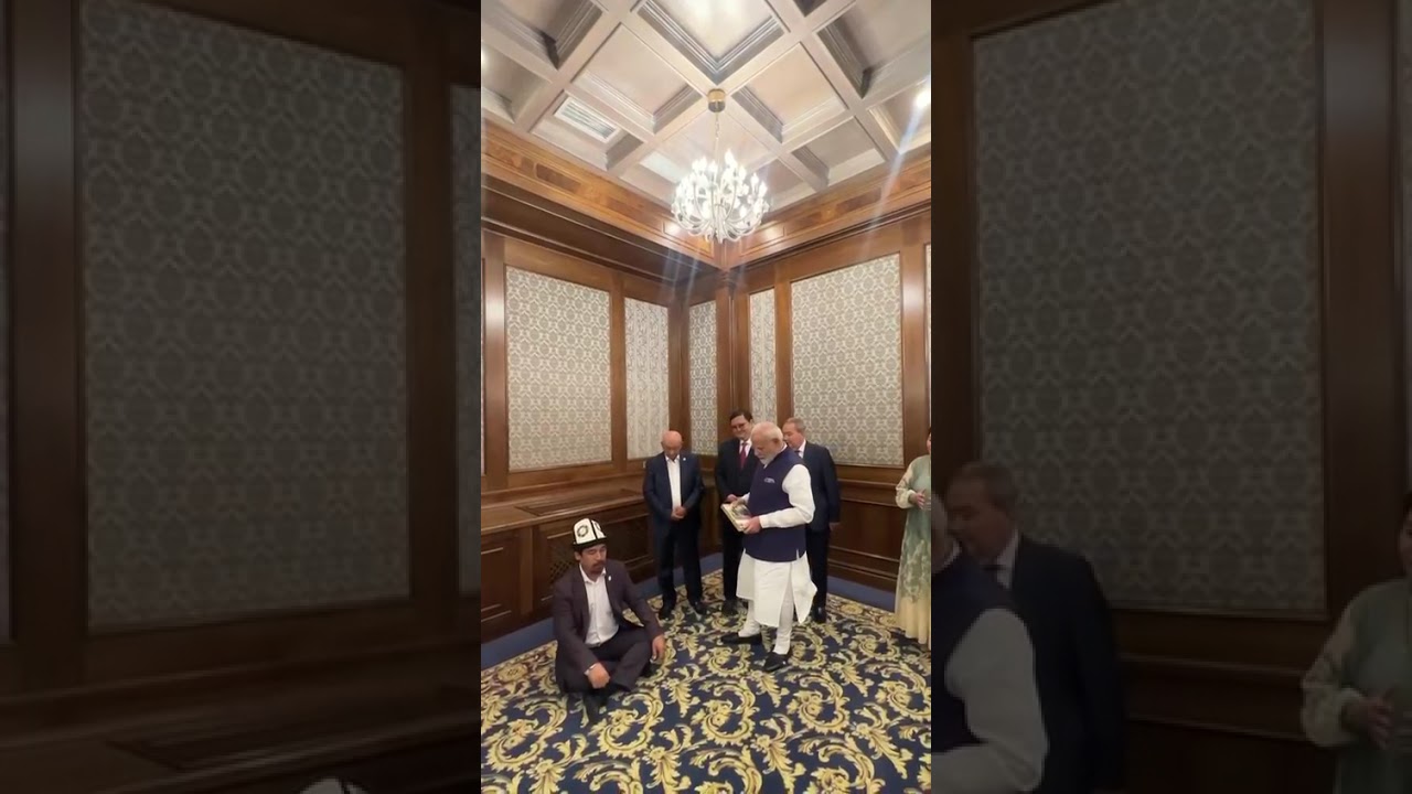 PM Modi Witnesses Kyrgyzstan&rsquo;s Epic Manas Tradition |  #PMModi #BJP