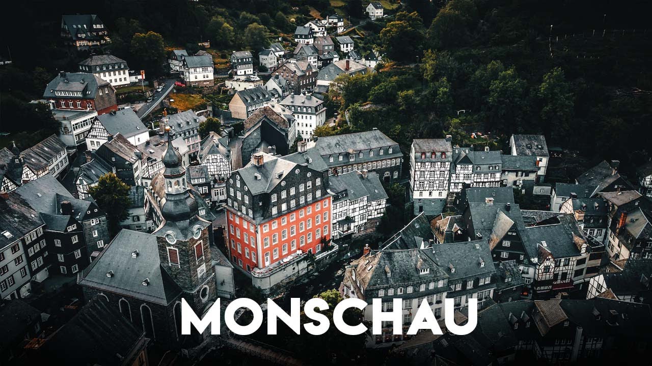 Monschau &ndash; Drohne 4K Luftaufnahmen Monschau