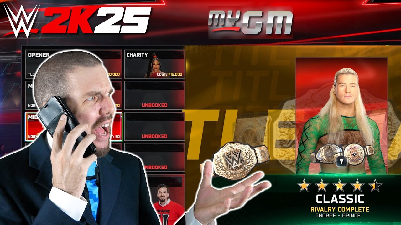 WWE 2K25 MyGM #14: Elton 3 Belts?