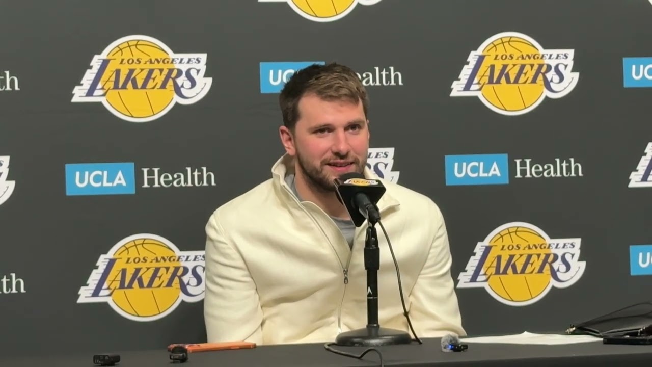 Luka Doncic reacts after dropping 44 points in a win against Pacers - 3/6/2026
