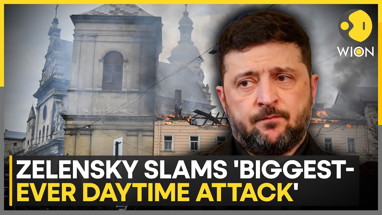Russia-Ukraine War: Zelensky Slams &lsquo;Biggest-Ever Daytime Attack&rsquo; Amid Escalating Conflict | WION