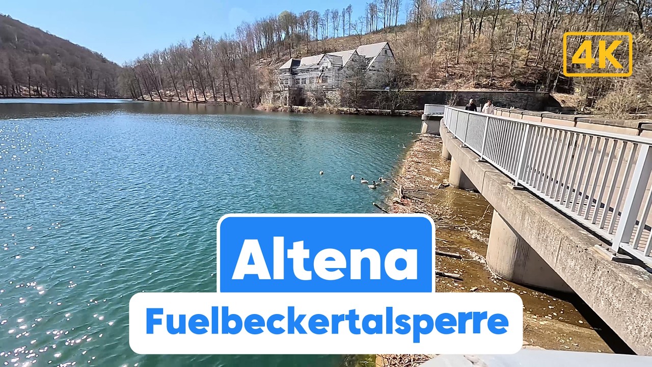 Fuelbecker Dam Walk – Peaceful Nature Trail in Lüdenscheid | 4K Germany