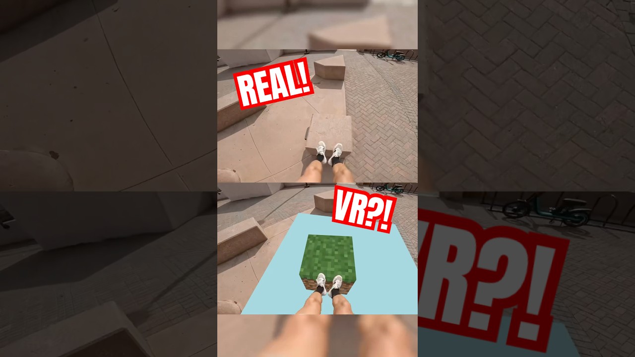 REAL parkour in VR MINECRAFT?! 
