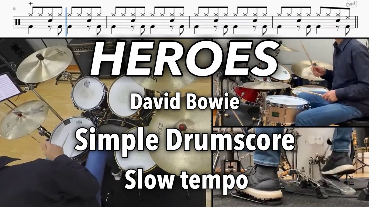 Heroes【Drumscore Simple ver.】David Bowie