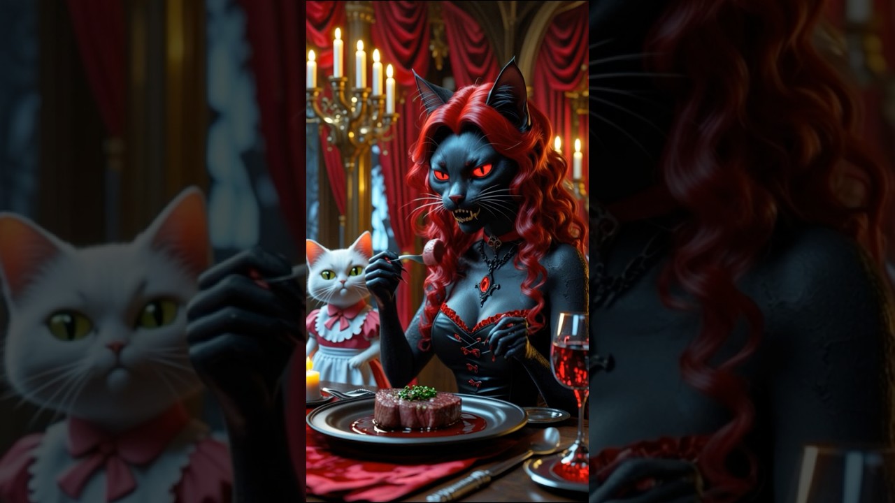 Vampire Cats in Gothic Castle 🧛🐱 Maid Cat, Kittens & Kind Cat Story #CatStory