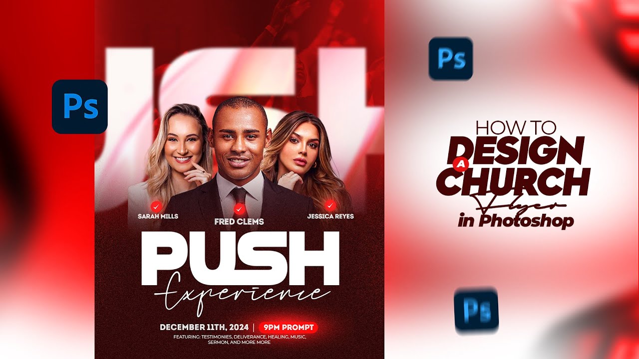 Create a STUNNING Church Poster with Simple Photoshop Steps