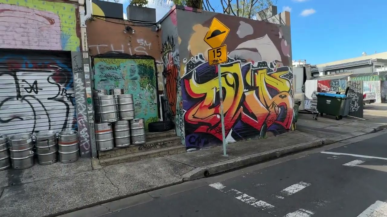 Bailey Street And Camden Lane ~ Graffiti & Old Homes - Newtown | Sydney.